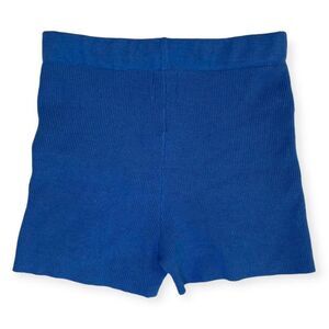 Princess Polly Rorie blue knit micro shorts